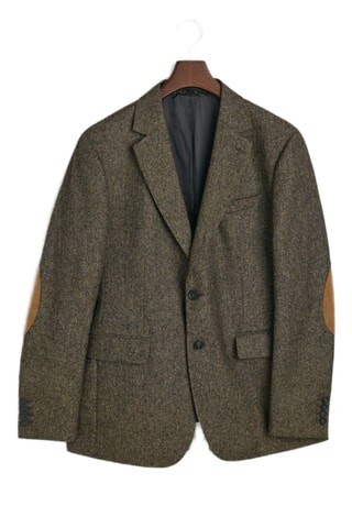 Giacca in lana e seta - Marrone