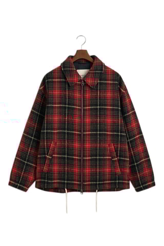 Giacca oversize in lana - Rosso