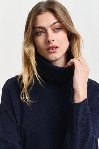 Abito relaxed in lana - Navy