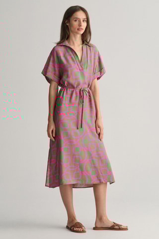 Abito midi relaxed - Verde