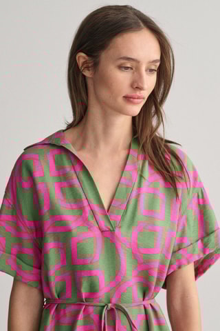 Abito midi relaxed - Verde