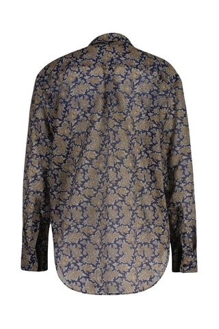 Camicia in seta - Beige e navy