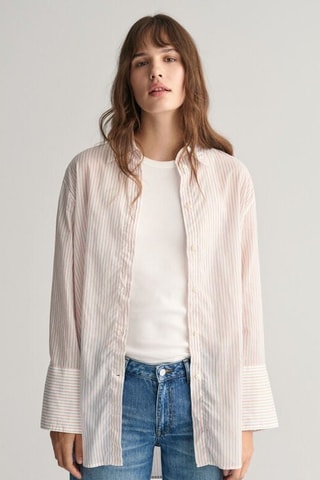 Camicia - Ecrù e rosso