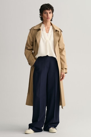 Blusa relaxed senza maniche - Ecrù