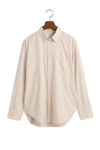 Camicia relaxed - Beige