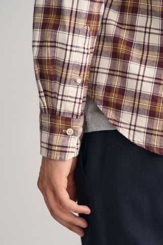 Camicia regular - Beige e marrone