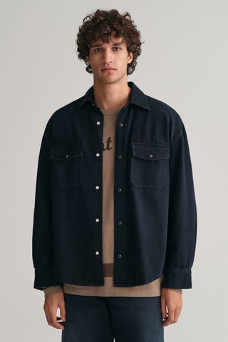 Camicia oversize - Nero