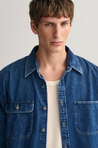 Camicia in jeans - Blu scuro