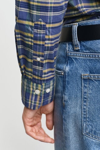 Camicia in cotone bio - Cobalto