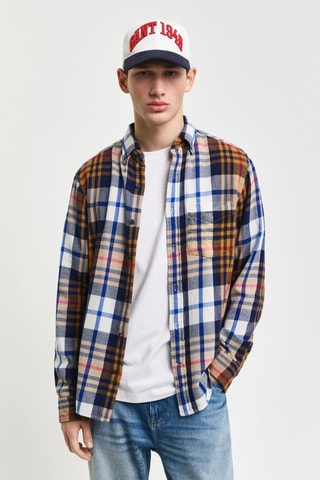 Camicia regular - Beige