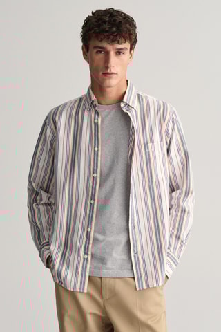 Camicia regular in cotone bio - Bianco