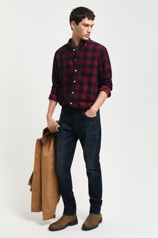 Camicia regular - Rosso