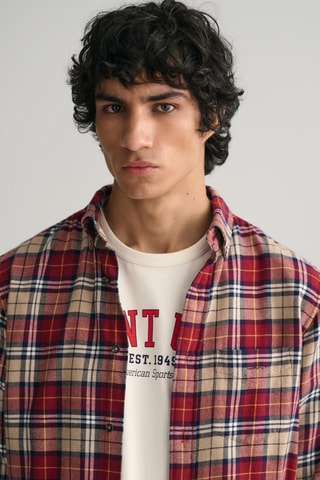 Camicia regular - Rosso