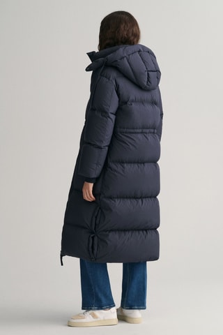 Piumino relaxed con cappuccio - Navy