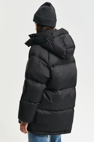 Piumino con cappuccio - Nero