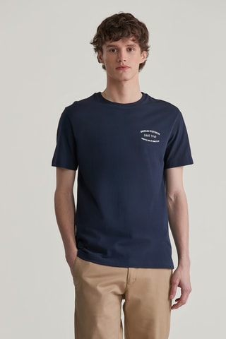 T-shirt - Navy e bianco