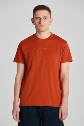 T-shirt - Rosso mattone