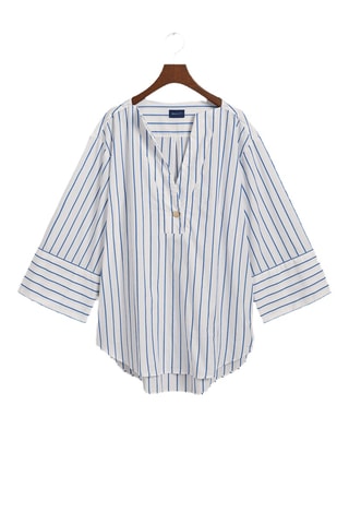 Blusa - Bianco e cobalto