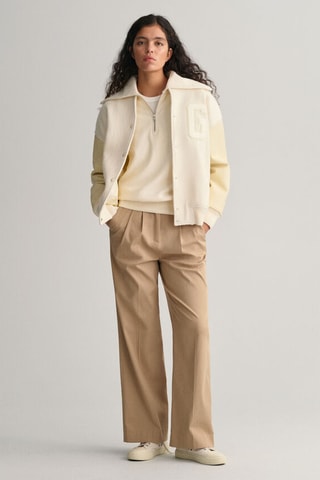 Felpa relaxed in cotone bio - Crema