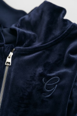 Felpa regular con cappuccio - Navy