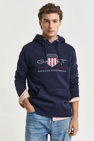 Felpa con cappuccio - Navy