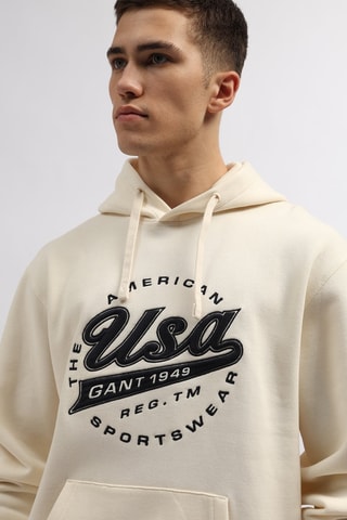 Felpa con cappuccio - Beige