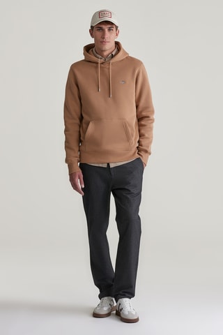Felpa con cappuccio - Marrone