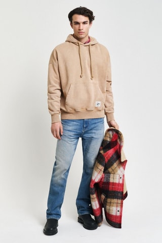 Felpa con cappuccio - Beige