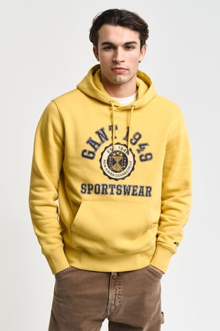Felpa con cappuccio - Giallo