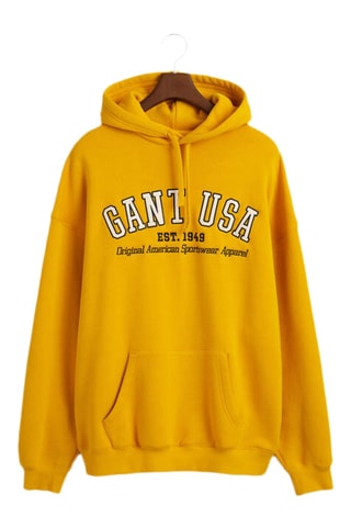 Felpa con cappuccio - Giallo