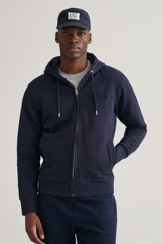 Felpa con cappuccio - Navy