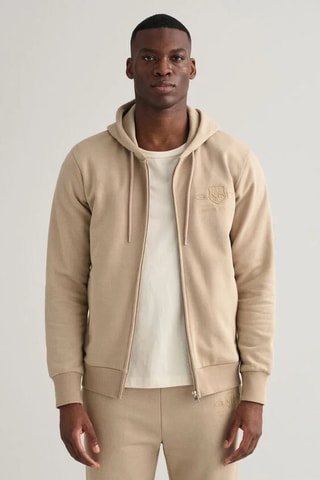 Felpa con cappuccio - Beige