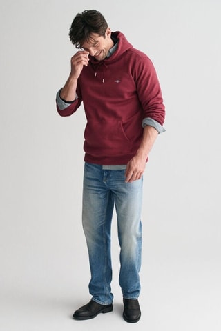 Felpa con cappuccio - Granata