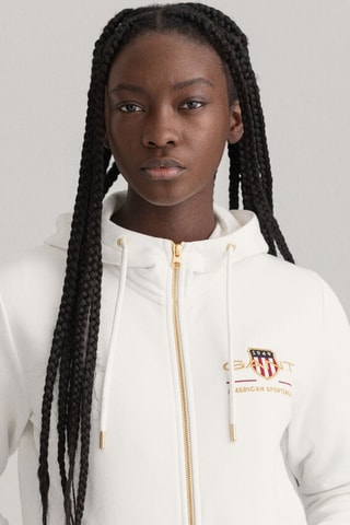 Felpa con cappuccio - Bianco