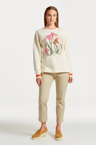 Felpa relaxed - Crema