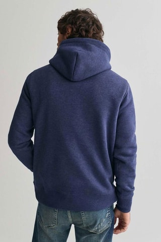 Felpa regular con cappuccio - Blu chiaro