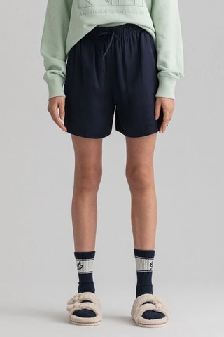 Shorts a vita alta - Navy