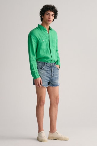 Shorts regular - Blu scolorito