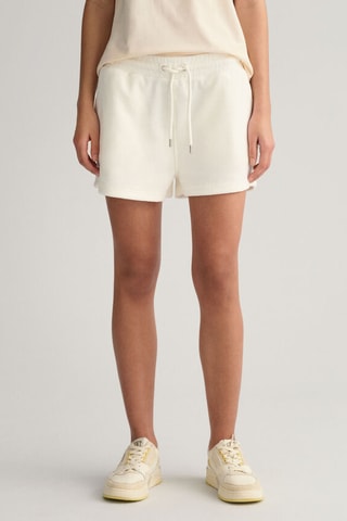 Shorts relaxed in cotone bio - Ecrù
