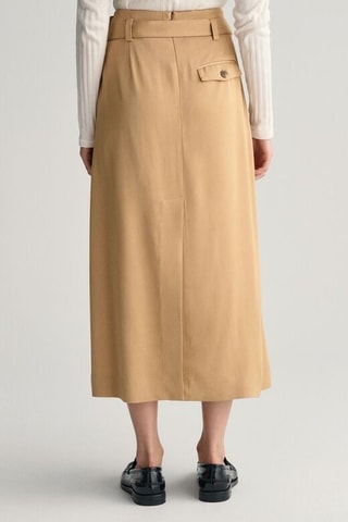 Gonna effetto trompe-l’œil - Marrone