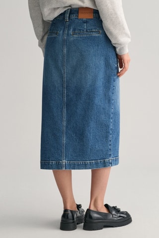 Gonna lunga in jeans - Blu scuro