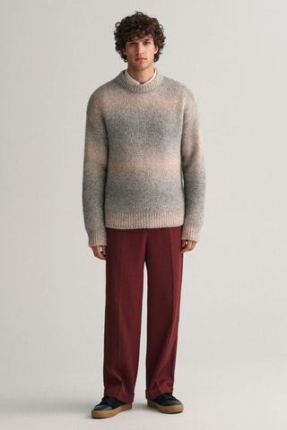 Pantaloni da completo in lana - Bordeaux