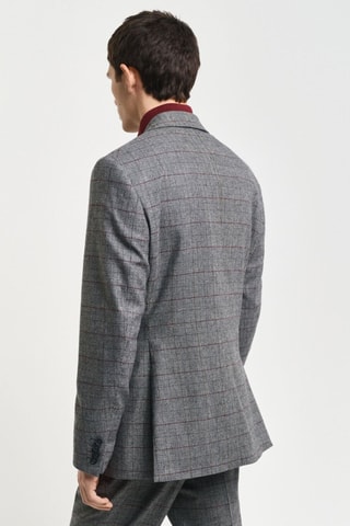 Giacca da completo slim in lana - Grigio