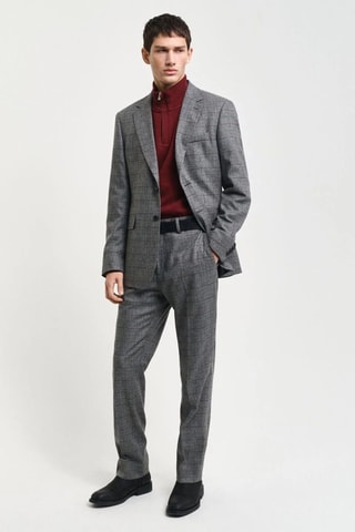 Giacca da completo slim in lana - Grigio