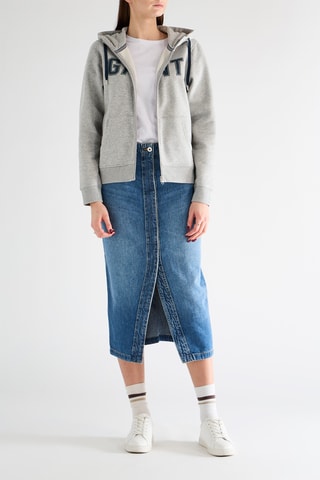 Felpa con cappuccio - Grigio chiaro