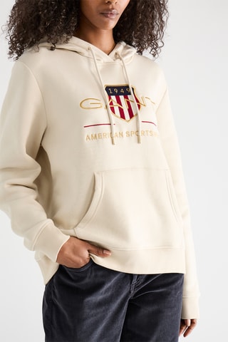 Felpa con cappuccio - Beige