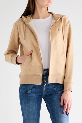 Felpa con cappuccio - Beige