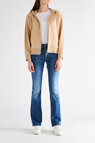 Felpa con cappuccio - Beige