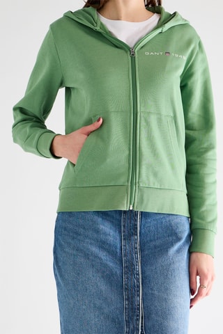 Felpa con cappuccio - Verde