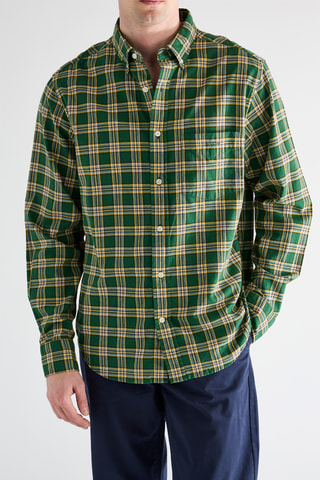 Camicia in cotone bio - Verde